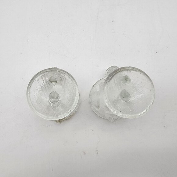Pair of Pressed Glass Stork Bird Egg Cups - Picture 5 of 6